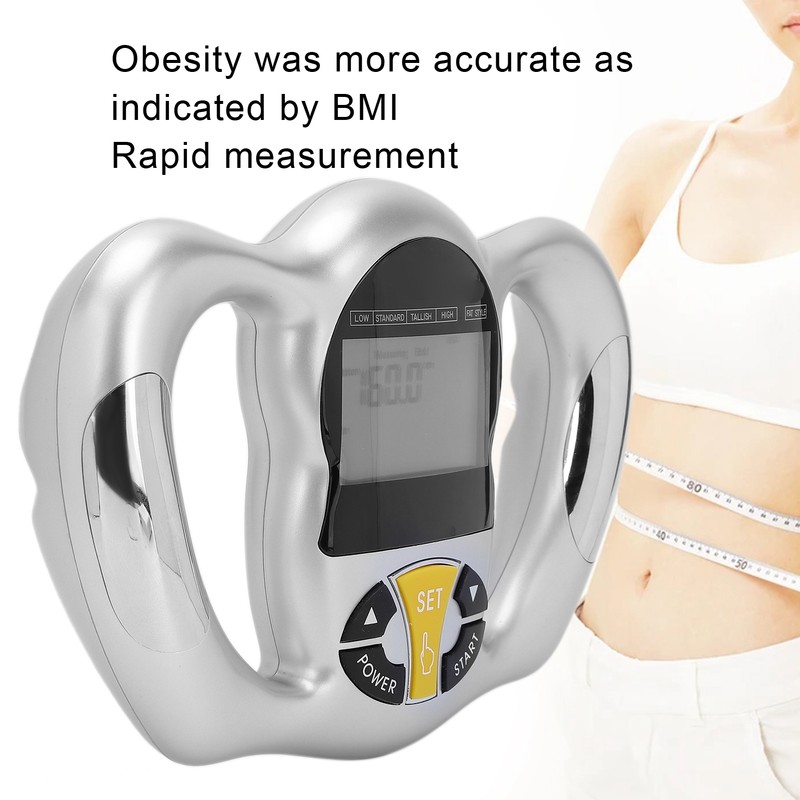 Handheld Body Fat Measuring Instrument BMI Meter Fat Analyzer Monitor