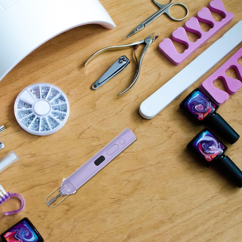 ULTECHNOVO Electric Nail Drill Machine 2-in-1 Nail Pen With Portable