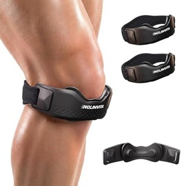 Patellar Tendon Support Strap, 2 Pack Knee Strap with Dual-Length Adjustable Bands, Patella Band for Jumper’s Knee, Running, Basketball, Squats, Tendo