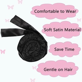 Diadema Con Rizador Sin Calor Rizador De Pelo Sin Calor Para Dormir Rizos Nocturnos Set De Rizador Sin Calor De Satén Para Cabello Largo 1 Unidad