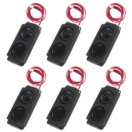 D-FLIFE 6pcs Speaker 5 Watt 8 Ohm Double Cavity Mini Speaker Full-Range Cavity Advertising Machine Small Speaker 3.3V 5V with JST-PH2.5mm-2 pin Interface for Arduino Small DIY Electronic Projects