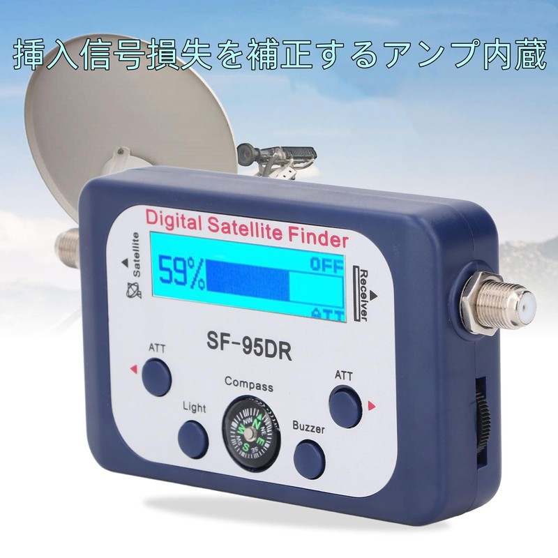 Antenna Level Checker Digital Satellite Signal Finder 950-2150MHz LCD Display