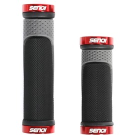 SENQI Bike Grips, Lightweight Bicycle Grips 130mm & 130mm, 130mm & 90mm, 90mm and 90mm, Fits 22.2mm Handlebars, Non-Slip Grips, Suitable for Multi-Speed Bikes, Mountain Bikes,