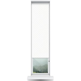 ShadePix Blackout Roller Window Shade Custom 17 x 72 Peaks Modern White Grey by WindowPix