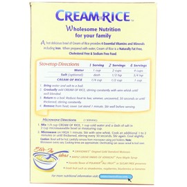 Cream of Rice Gluten Free Hot Cereal, 14 Ounce (Pack of 12)
