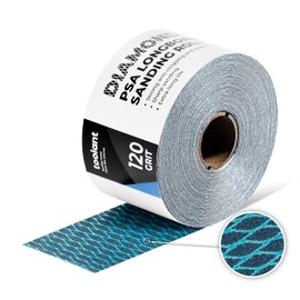 toolant Diamond Shape 120 Grit Sandpaper Roll, 2-3/4" Wide 10 Yard Longboard Self Adhesive PSA Stickyback Sand Paper for Woodworking, Metal, Plastic, Automotive, Sanding Blocks