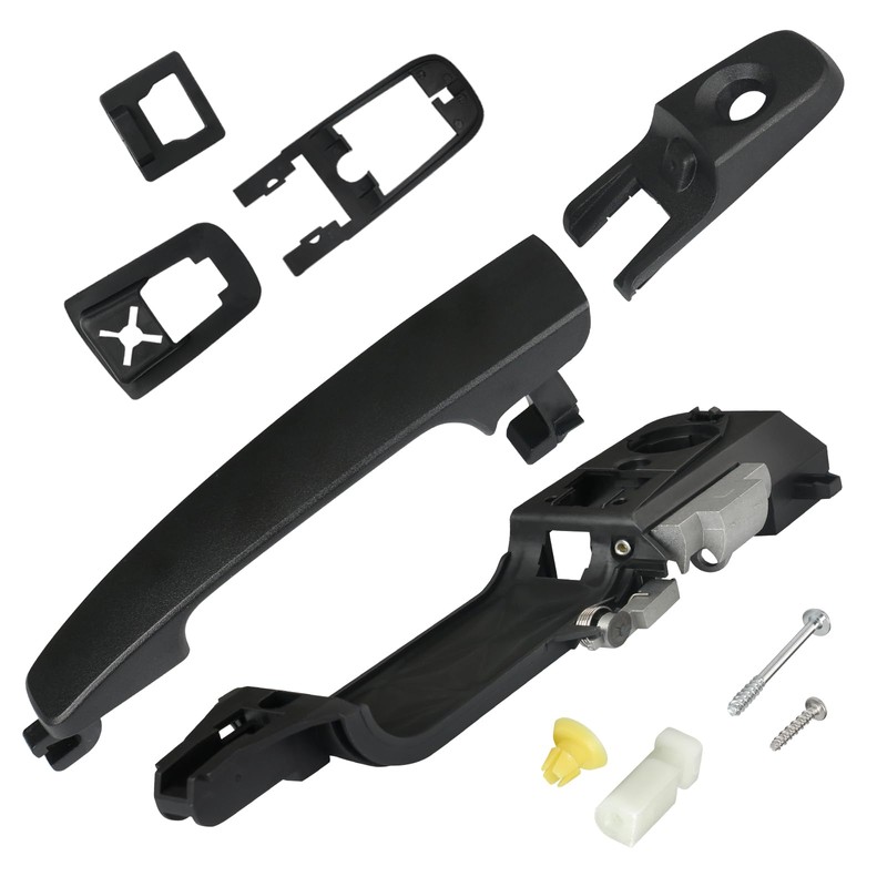 TQPONLY Exterior Door Handle & Reinforcement Plate Kit,for 2008-2011 Ford