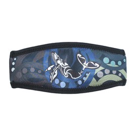 SeaCanary Snorkeling Diving Mask Strap Cover Macau Whale Black