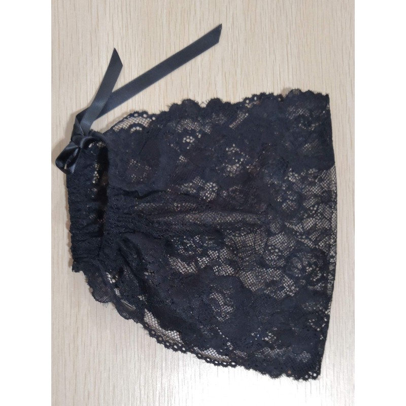 Vintage French Lace Headband Soft Headwrap Head Covering Church Veil