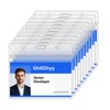 GhllGhyy 20 Pack Extra Thick Name Badge Holders, Durable &