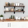Fixwal Floating Shelves for Wall, Wood Wall Mounted Shelves for