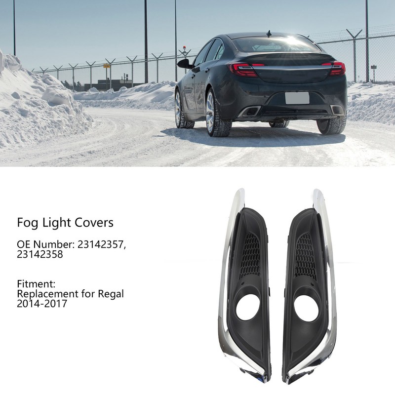 1Pair Fog Light Covers 23142357 Stylish Durable Impact Resistant Front