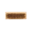Kaps Quality Brass Shoe Brush, Handy and Portable, Wooden Handle,