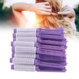 Hair Rollers Perming Rods, 20pcs/set Hair Perm Rods Fluffy Perming Rods Hairs Roller Curler Hairdressing Tool Kit, Salon Hairdressing Curler Set (Purple, Medium)