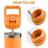Metal Straw Replacement for Yeti Rambler Jr. Kids 12oz Bottle