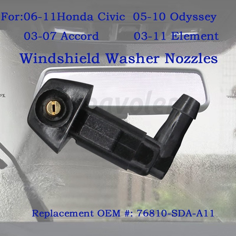 Amavoler Windshield Washer Nozzle Kit Aftermarket Replacement Accessory Fit for