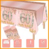 2 Pack 60th Birthday Tablecloth Pink Rose Gold 60th Birthday