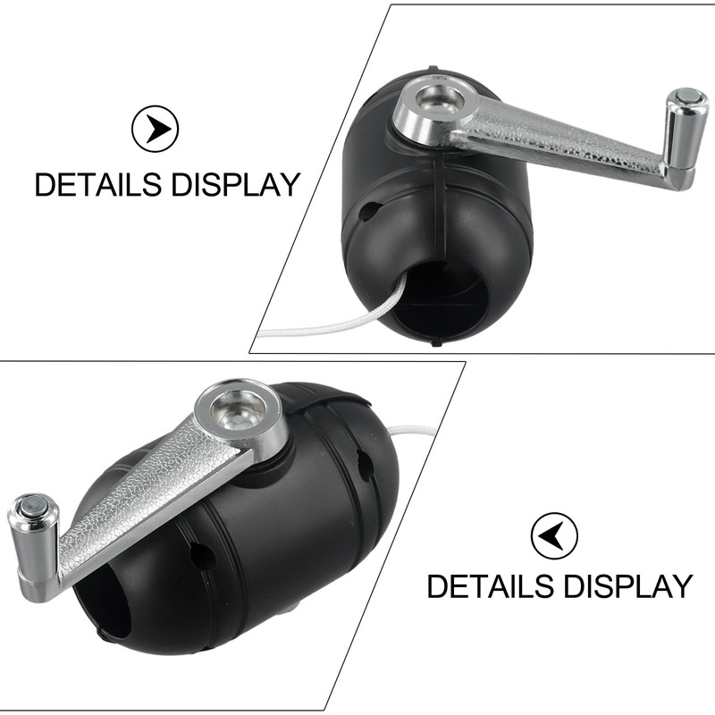 Outdoor Patio Umbrella Tilt Mechanism Crank with Rope Replacement Part