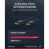 Clicktronic HDMI to HDMI 2.1 Ultra High Speed Cable, 0.5