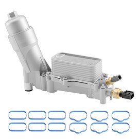 926-876 All Aluminum Engine Oil Filter Housing with Oil Cooler Sensors and Gaskets Fit for 2011-2016 Dodge Journey Charger Challenger Caravan Durango Avenger, Wrangler Grand Cherokee