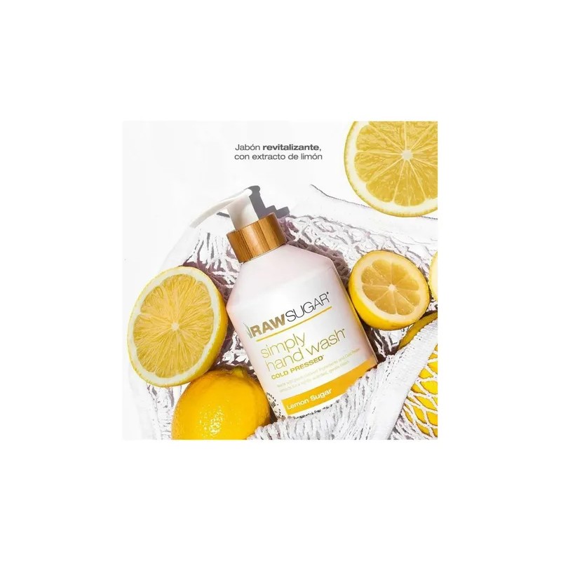 Jabón Liquido hidratante para Manos Limón 500ml Raw Sugar
