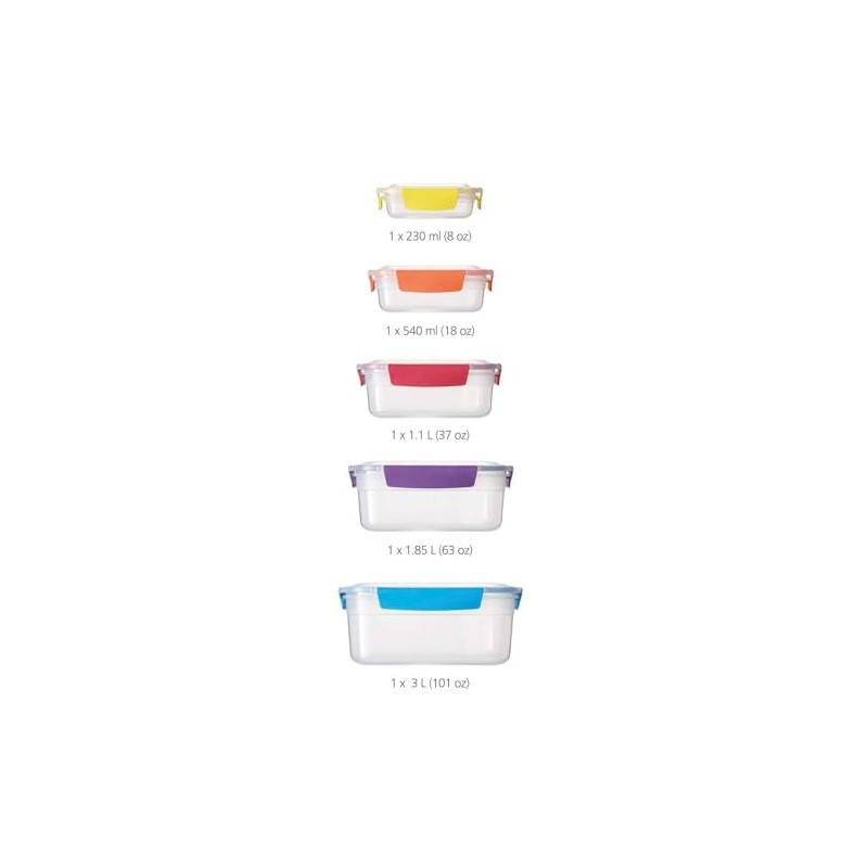 Joseph Joseph Nest Lock - Juego de 5 recipientes de