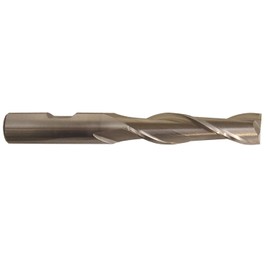 Drill America 1/4" X 3/8" High Speed Steel 2 Flute Single End Mill, DWC Series