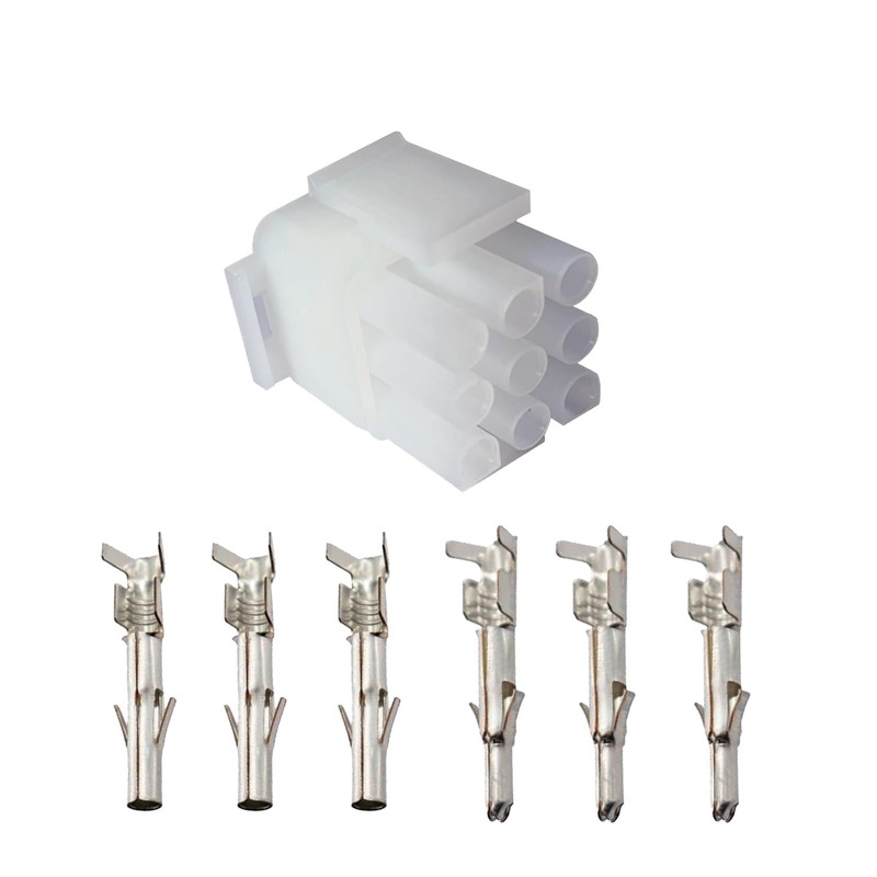 9-pin with 14-20 awg, Wire Connector - 2.13 mm snap