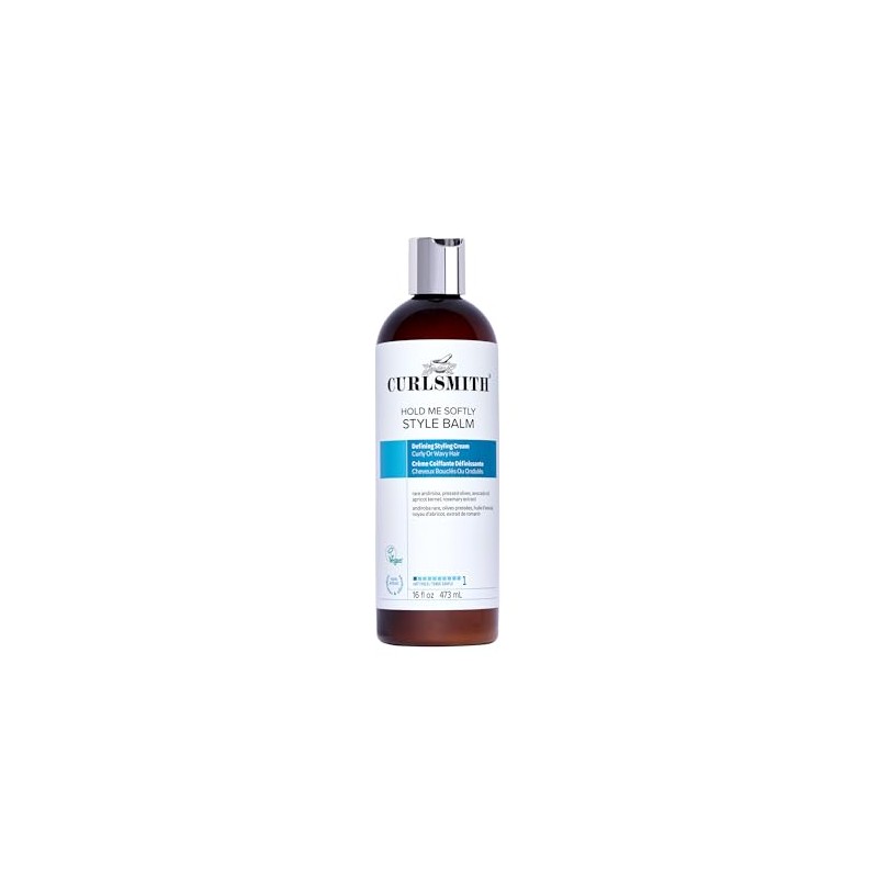 Curlsmith – Bálsamo de estilo suave – Crema vegana para