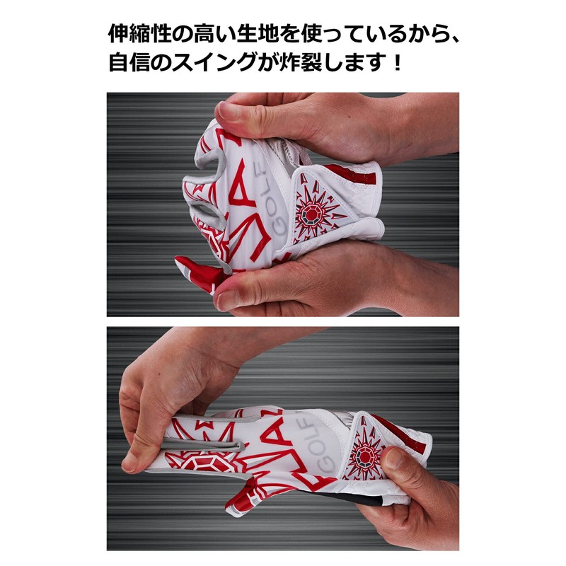 FLAZ Freds Golf Glove Men's Left Hand White Large