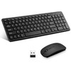 Wireless Keyboard and Mouse Combo, Compact Quiet Wireless Keyboard and