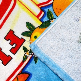 Beachland Toalla de Playa Florida de 30 x 60 Pulgadas, 100% algodón (Flamenco Florida Map, una Toalla)