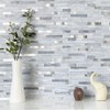 DICOFUN 10-Sheets Peel and Stick Backsplash Wall Tile, Faxu Stone