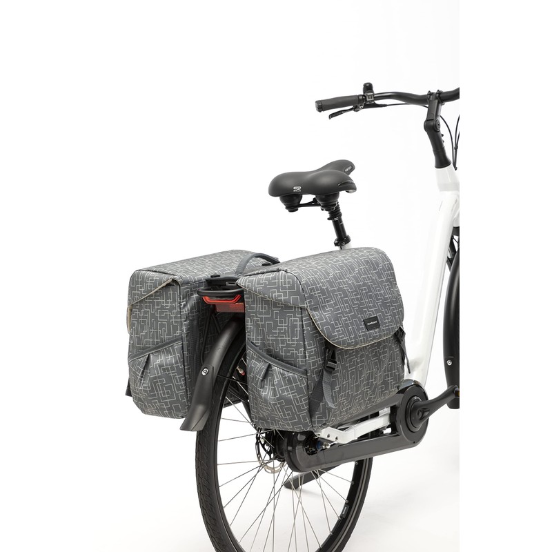 New Looxs Mondi Joy Double MIK Double Bag, Ivy Grey,