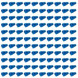 DREHELPER 100Pcs Soft Plastic Ethernet RJ45 Cable Connector Boot,7mm Hole Diameter Protector Cover Strain Relief Boots for CAT6 CAT6E CAT7 CAT7E Modular Plugs-Blue DR-CAT6CB-B100