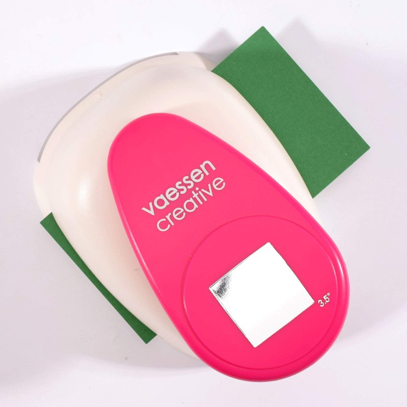 Vaessen Creative Craft Paper Punch Square Motive Puncher, Multi-Colour, Giant