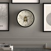 JONES CLOCKS Bee Wall Clock Small Modern Clock with Honey
