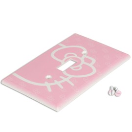 Light Switch Cover - Wall Plate Room Decor Pink Kawaii Bow WP-32