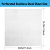 Perforated Metal Sheet - Perforated Stainless Steel Sheet, 11.8" x