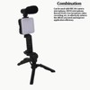LED Video Fill Light Microphone Tripod Kit for Phone Camera
