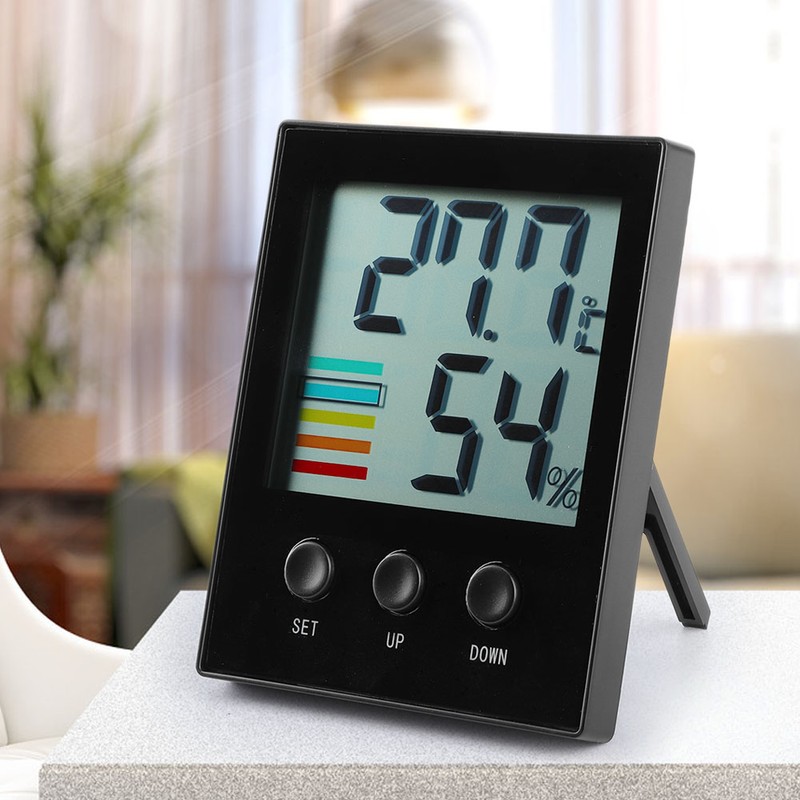 Digital Indoor Thermometer Hygrometer Temperature Humidity Gauge with High Low