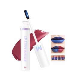 Hxssll Matte Lip Gloss Peel Off Masque - Peel Off Lip Stain Tattoo, Mauve Peel Off Lip Tint，Long Lasting Waterproof Transfer-proof Lip Mask Lip Stain Peel Off Lip Gloss,Stay Lip Makeup 05#