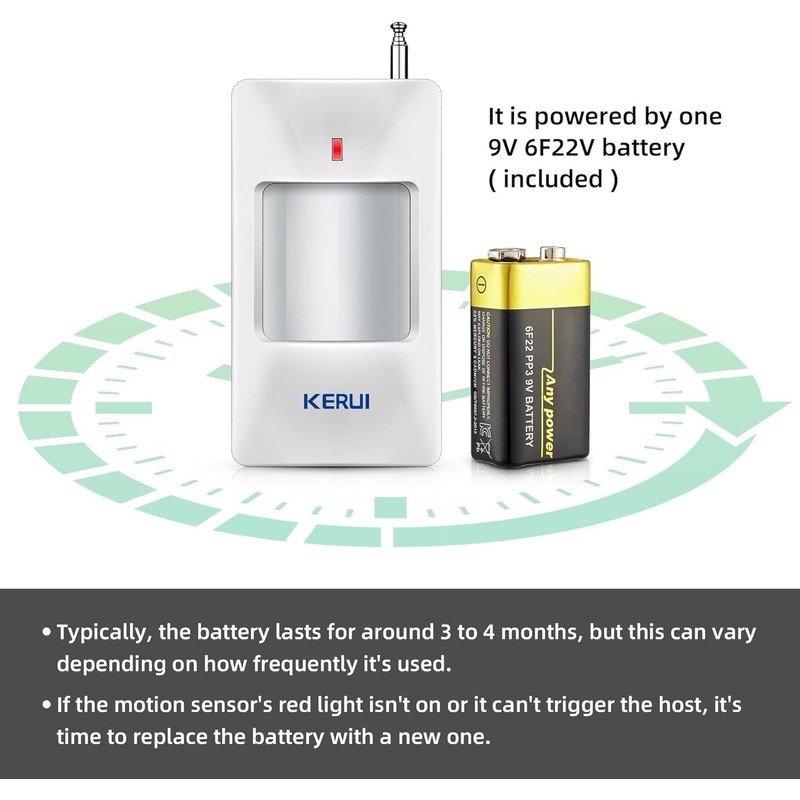 WiFi Alarm System for Home Security, 120dB Wireless Alarm Security