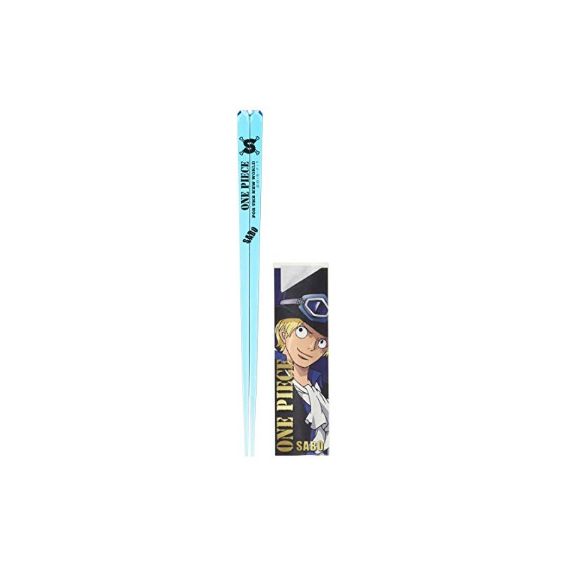 ONE PEICE Anime Pirate Flag Sabo Clear Chopsticks Blue 490504
