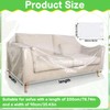 2 Pack Plastic Sofa Covers, 300 x 135cm Waterproof &