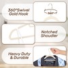Sishynio Premium Velvet Hangers 30 Pack with Gold Hooks, Non-Slip,