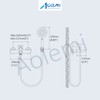 Aolemi Matte Black Wall Mount Bathtub Faucet with Handheld Sprayer