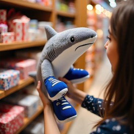 Italian Brainrot Toy Tralalero Tralala Plush Shark Plush for Kids & Adults Emotional Support Plushie Cute Plushies Gifts for Fans Toy Girls Boys Birthday Present. (4PCS)
