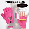 Sintege Punk Half Gloves Women Punk Half Finger PU Leather