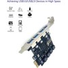 PCI-E to USB 3.0 5Gbps 4 Ports Expansion Card,Internal Converter